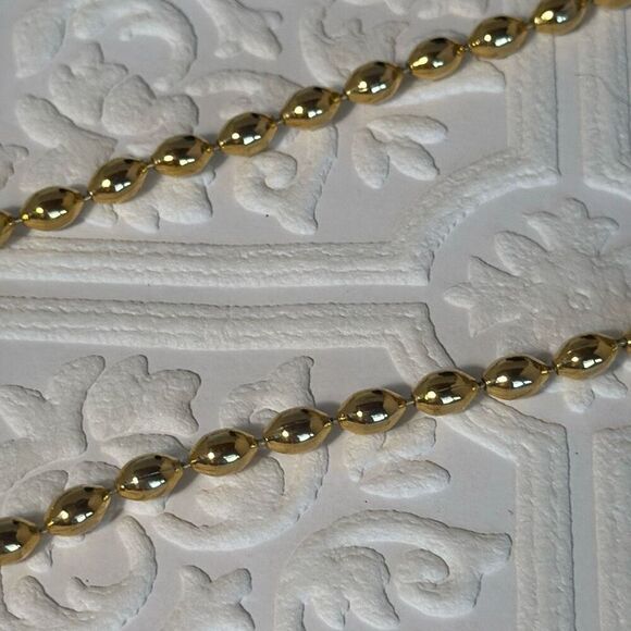 Vintage Gold Tone Oval Link Chain Necklace 24” - Picture 7 of 15